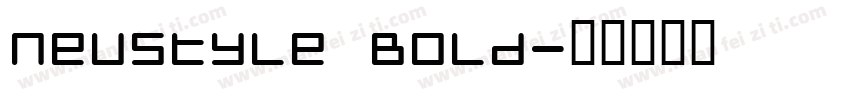 Neustyle Bold字体转换